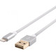 Кабель JCPAL Lightning - Dual USB, iPhone SE, 5, 5S, 6, 6S, 7, 7 Plus (Silver)